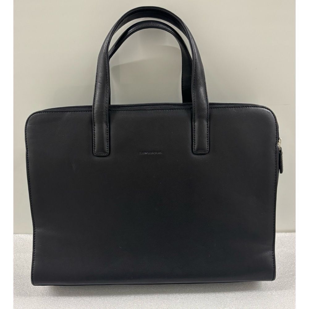 Levenger Everyday Black Laptop Bag With Handles